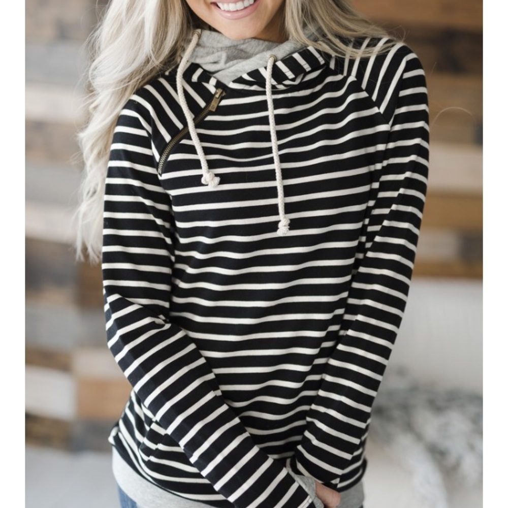 Mindy Mae double hooded sweatshirt size Medium